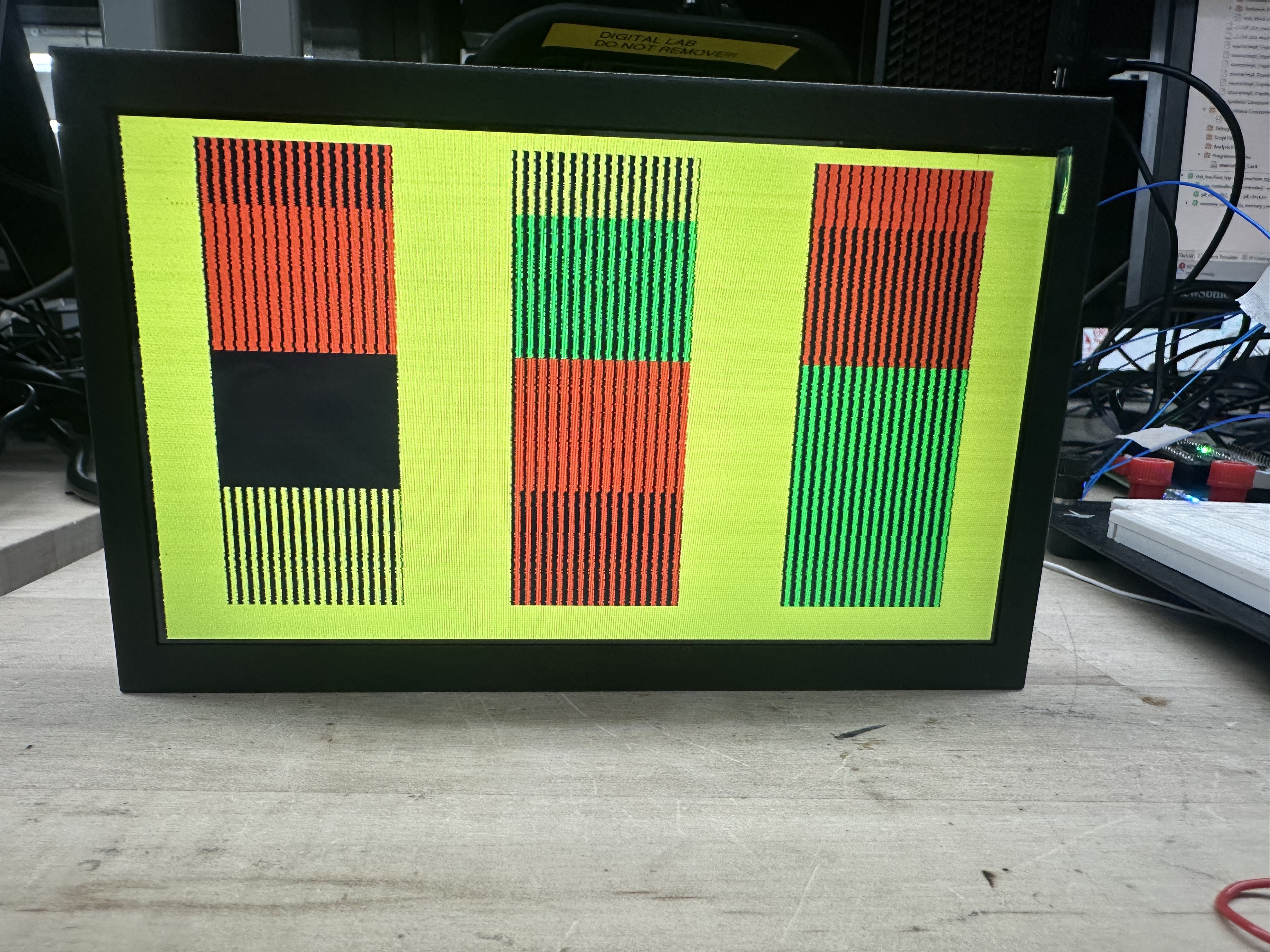 Figure 3: Paritioned sprites on each reel, but not correct memory extraction