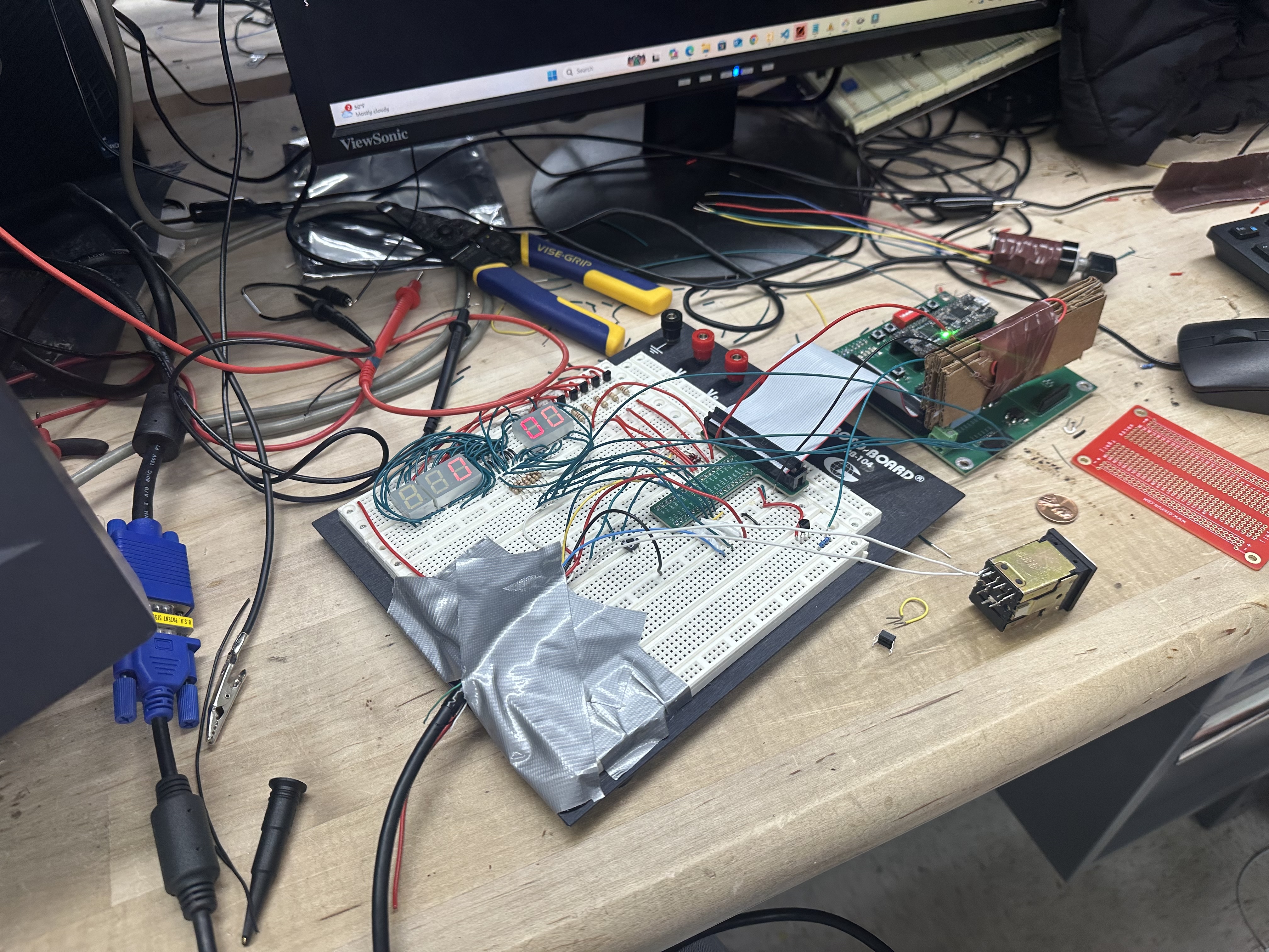 Figure 7: Our hardware before we built the hardware housing