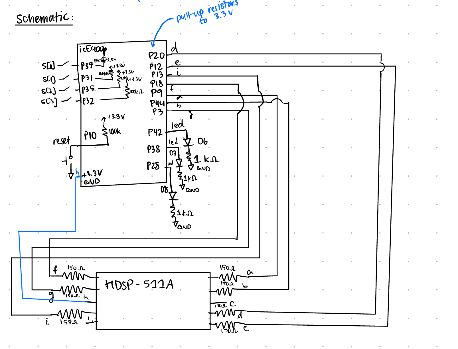 Figure 3: Schematic of the physical circuit
